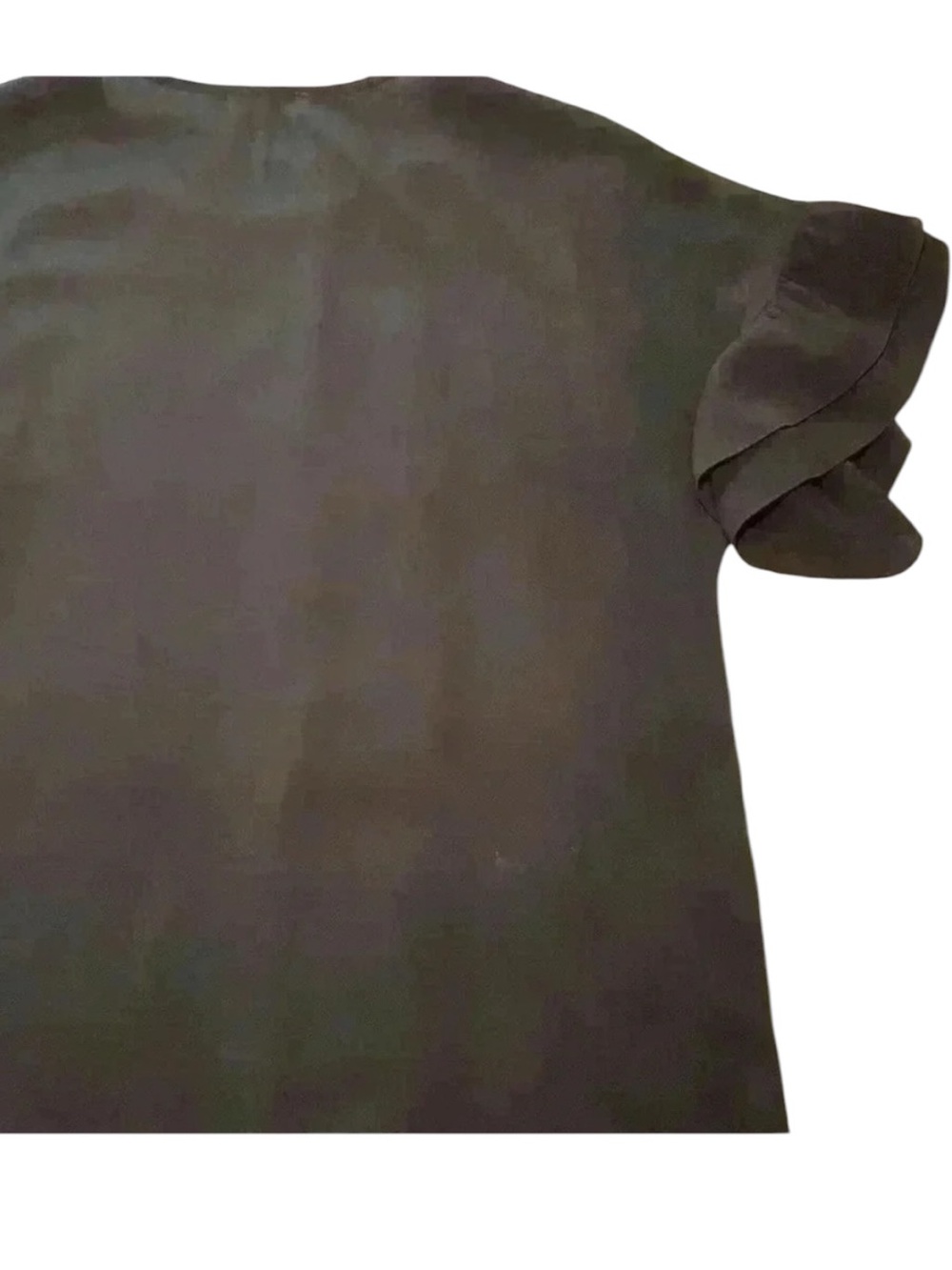Pleione Black blouse with ruffle in the sleeves. By pleione _Size medium - Picture 5 of 5